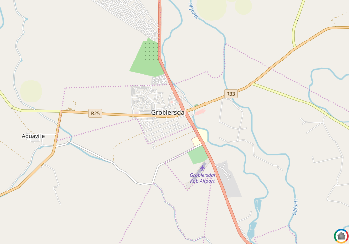 Map location of Groblersdal